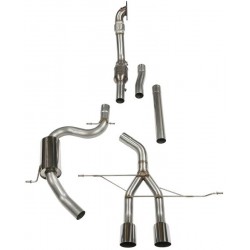 Piper exhaust Leon MK2 Cupra R - turbo-back system with cat-bypass & 1 silencer, Piper Exhaust, TSEA17BS